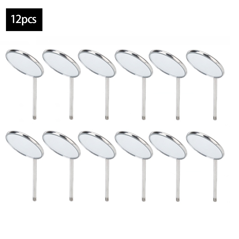 Bộ 12 Gương Nha Khoa 5 # Chống Sương Mù Bằng Thép Không Gỉ