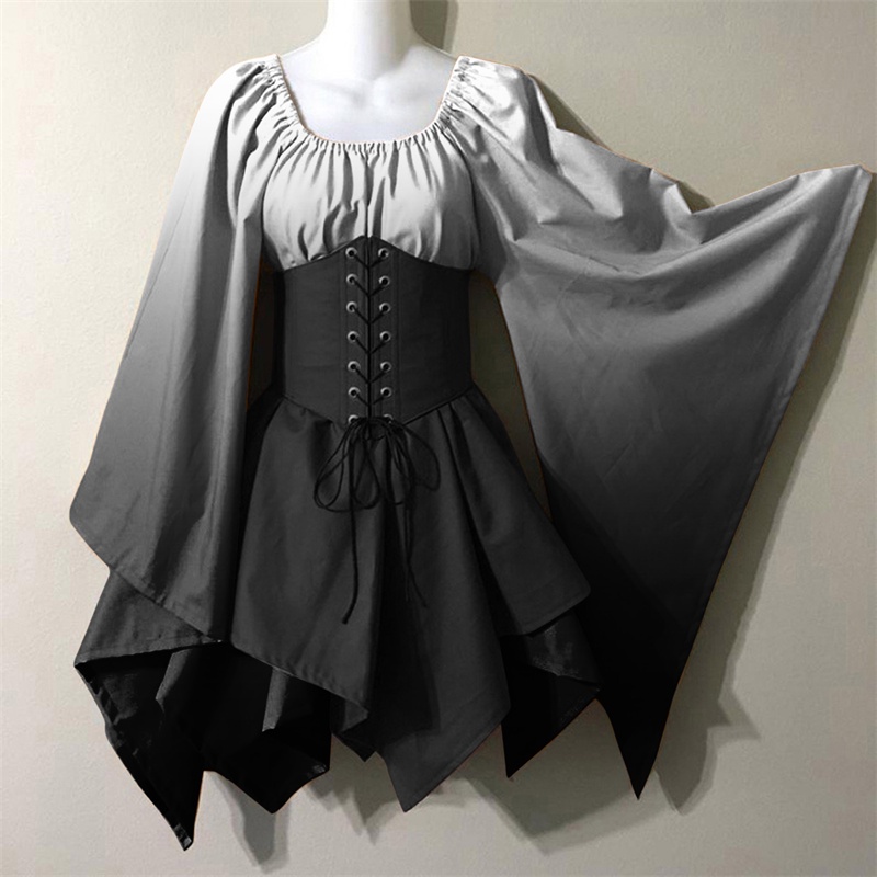 Đầm Hóa Trang halloween Phong Cách gothic Cổ Điển Cho Bé Gái