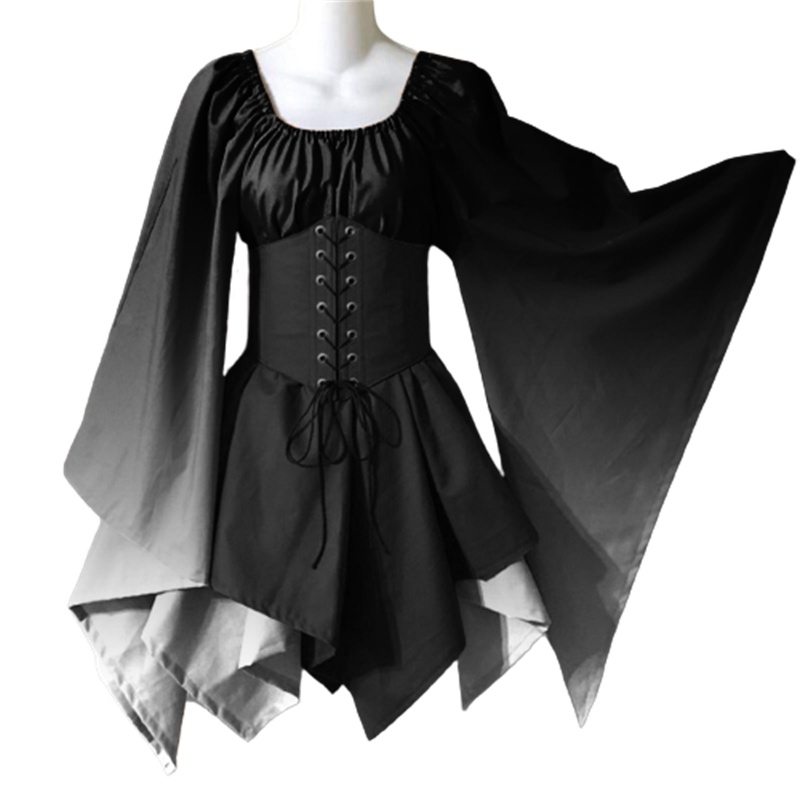 Đầm Hóa Trang halloween Phong Cách gothic Cổ Điển Cho Bé Gái