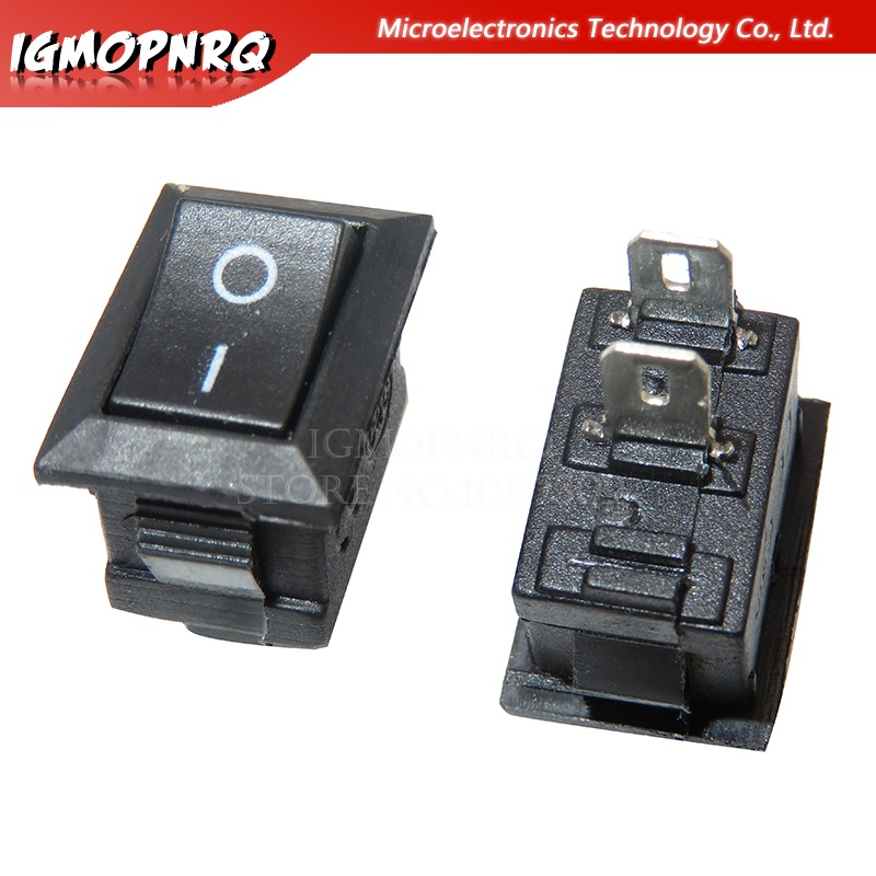 Set 10 Công Tắc Nhấn 10x15mm spst 2pin 3pin 3a 250v kcd11 10mm * 15mm Cho Tàu Thuyền