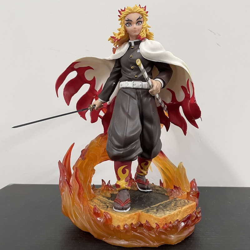 Mô Hình Nhân Vật rengoku kyoujurou fire effect Bằng pvc Để Bàn Trang Trí