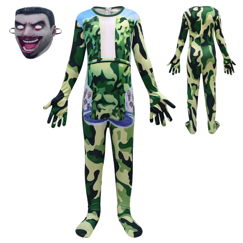 Skibidi Bộ Áo Liền Quần Hóa Trang Nhân Vật Hoạt Hình one piece