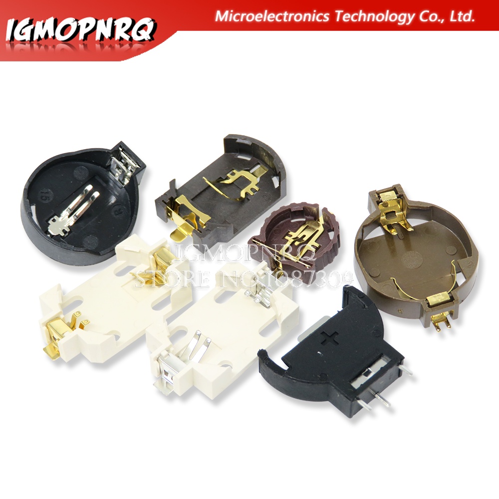 Bộ 5 Hộp Đựng Pin Nút Bấm bs-2 bs-6 bs-8 bs-10 3v cr2025 cr2032 2025 2032