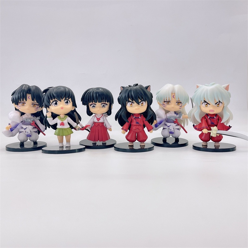 Búp Bê Đồ Chơi Nhân Vật Hoạt Hình Higome miroku sesshoumaru Bằng pvc 10cm