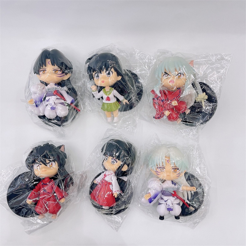 Búp Bê Đồ Chơi Nhân Vật Hoạt Hình Higome miroku sesshoumaru Bằng pvc 10cm