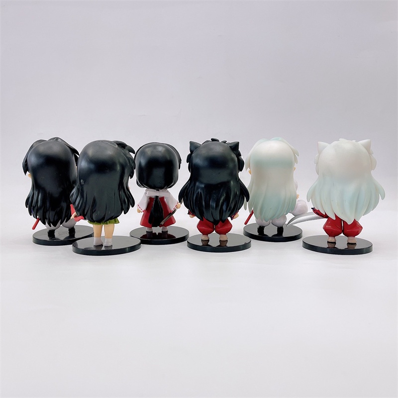 Búp Bê Đồ Chơi Nhân Vật Hoạt Hình Higome miroku sesshoumaru Bằng pvc 10cm