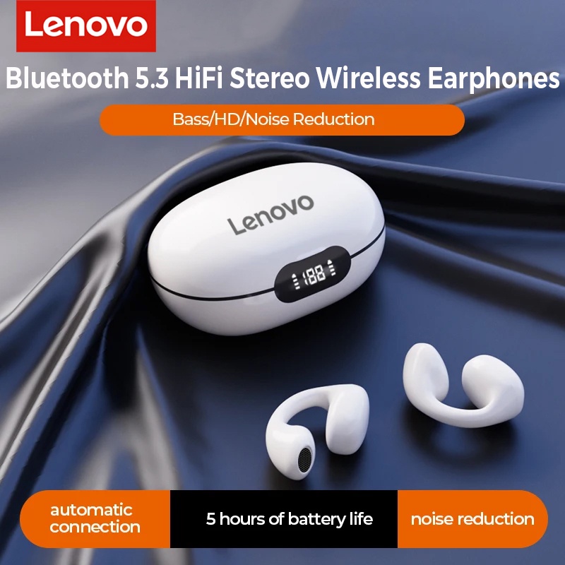 Lenovo Tai Nghe Nhét Tai bluetooth Không Dây Âm Thanh hifi Bt3.0 Và Phụ Kiện
