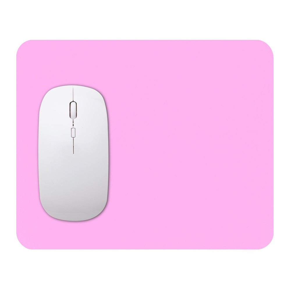 Miếng Lót Chuột Máy Tính / Laptop 18 * 22cm Bằng Silicon Chống Trượt Hình Vuông Màu Trơn Siêu Mỏng Tiện Dụng