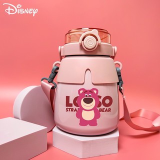 Disney Bình Nước Giữ Nhiệt 1000ml Bằng Inox Họa Tiết Chuột mickey / Dâu Tây Đáng Yêu Dễ