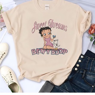 Áo Thun Nữ Tay Ngắn In Hình betty boop Cá Tính