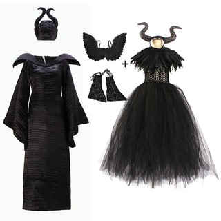 Trang Phục Tiên Hắc Ám Maleficent Bộ Đồ Hoá Trang Maleficent Kèm Mũ Có Sừng
