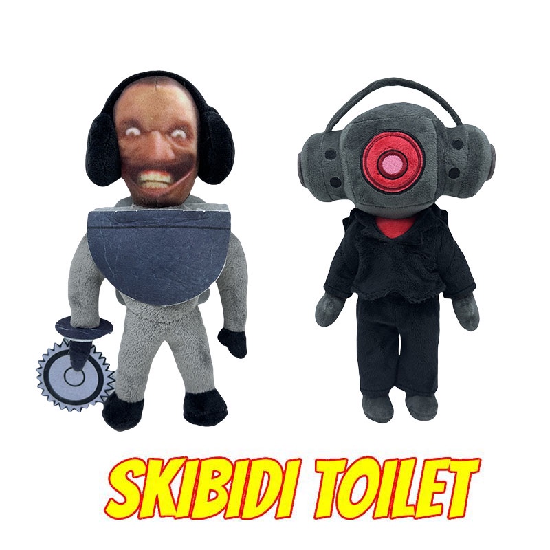 Skibidi Đồ Chơi Nhồi Bông Hình toilet Cho Bé 18cm Và 23cm