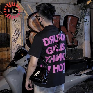 Áo Thun duisui2] slogan + Chân Váy Đen "Màu Đen" Duoisui2]
