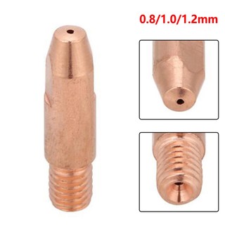 Mũi hàn m6 bằng đồng 0.8 / 1.0 / 1.2mm 24kd mig / mag chuyên dụng