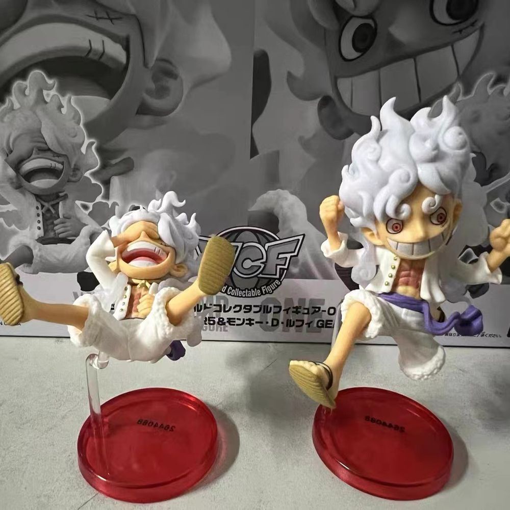 Mô Hình Đồ Chơi Nhân Vật luffy gear 5 Trong Phim Hoạt Hình 2 Kiểu Bằng pvc 10cm