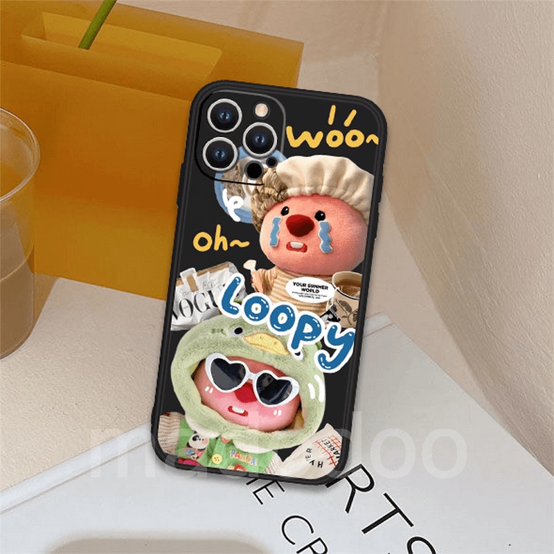 Casing For Samsung Galaxy S23 S22 S21 S20 FE Plus Note 20 Ultra 4G 5G J7 Pro J2 Prime J6 J4 Plus A10S A20S A7 A9 2018 Straight Edge Beaver Loopy Fine Hole Soft Phone Case 1MDD 61