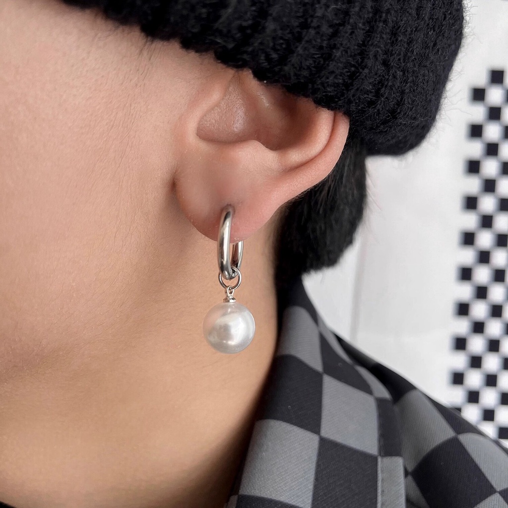 Bông Tai Ngọc Trai Thời Trang Phong Cách Mới Đơn Giản Khí Chất Cao Cấp niche Dành Cho Nam Và Nữ