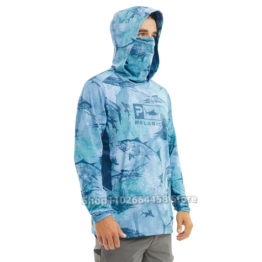 Elagic Áo Hoodie Câu Cá upf 50 Chống Tia uv Bảo Vệ Khỏi Tia uv camisa pesca angeln bekleidung angling