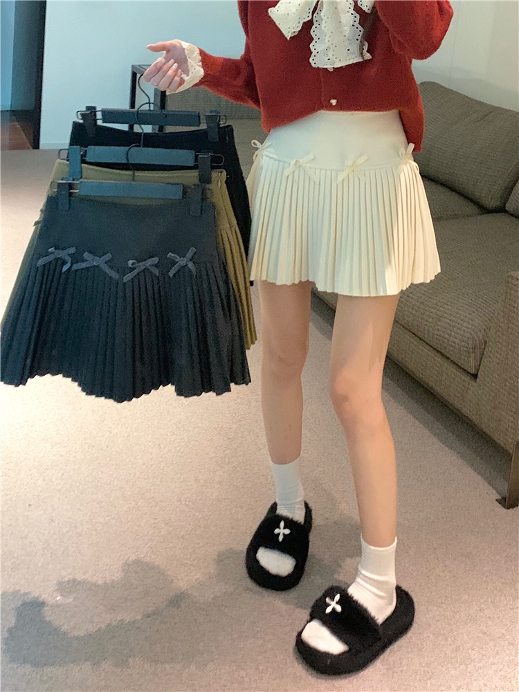 Chân Váy Len Ngắn Xếp Ly Lưng Cao Thời Trang Sành Điệu 69965