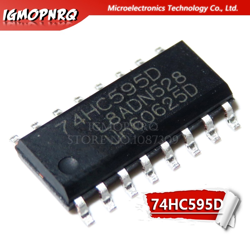 Set 10 Cần Gạt Số 74hc595d 74hc595 sop-16 8 Bit Mới Chính Hãng