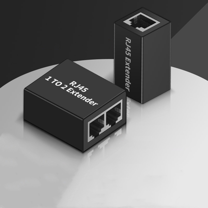 Đầu Nối lan cat7 / 6 / 5e rj45 female Sang rj46 female 1 Sang 2 way