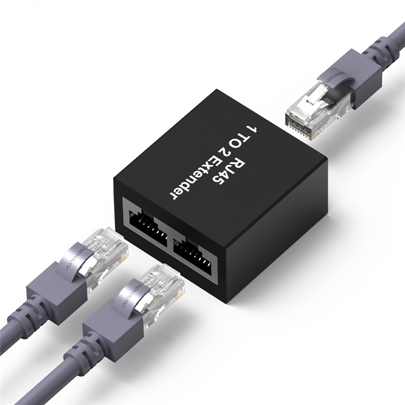 Đầu Nối Cáp lan 1 Sang 2 Cổng cat7 / 6 / 5e rj45 Sang rj46