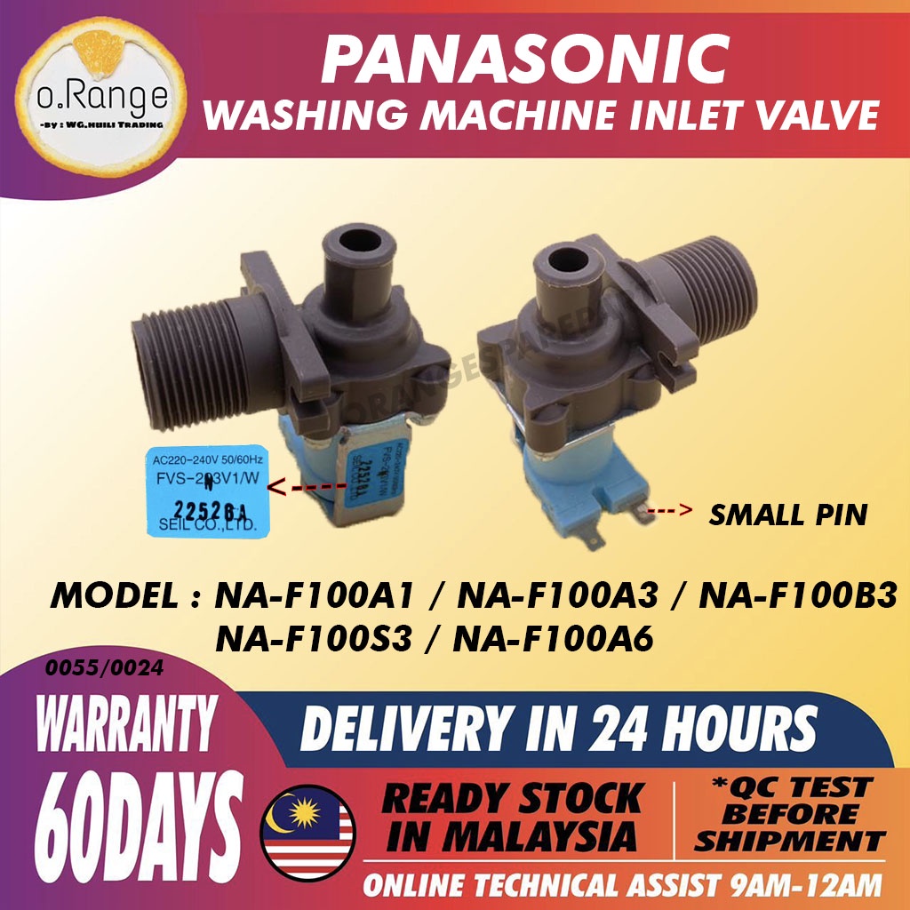 NA-F100S3 NA-F100B3 NA-F100A1 NA-F100A3 NA-F100A6 Máy giặt PANASONIC Van đầu vào nước Mlb10
