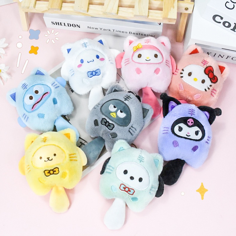 HYC Humey SANRIO Móc Khóa Hình Mèo Cinnamoroll Kuromi Melody Nhồi Bông Đáng Yêu 15cm