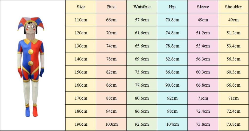 Bộ Áo Liền Quần Hóa Trang Rạp Xiếc Hoạt Hình Dành Cho Bé Trai Gái