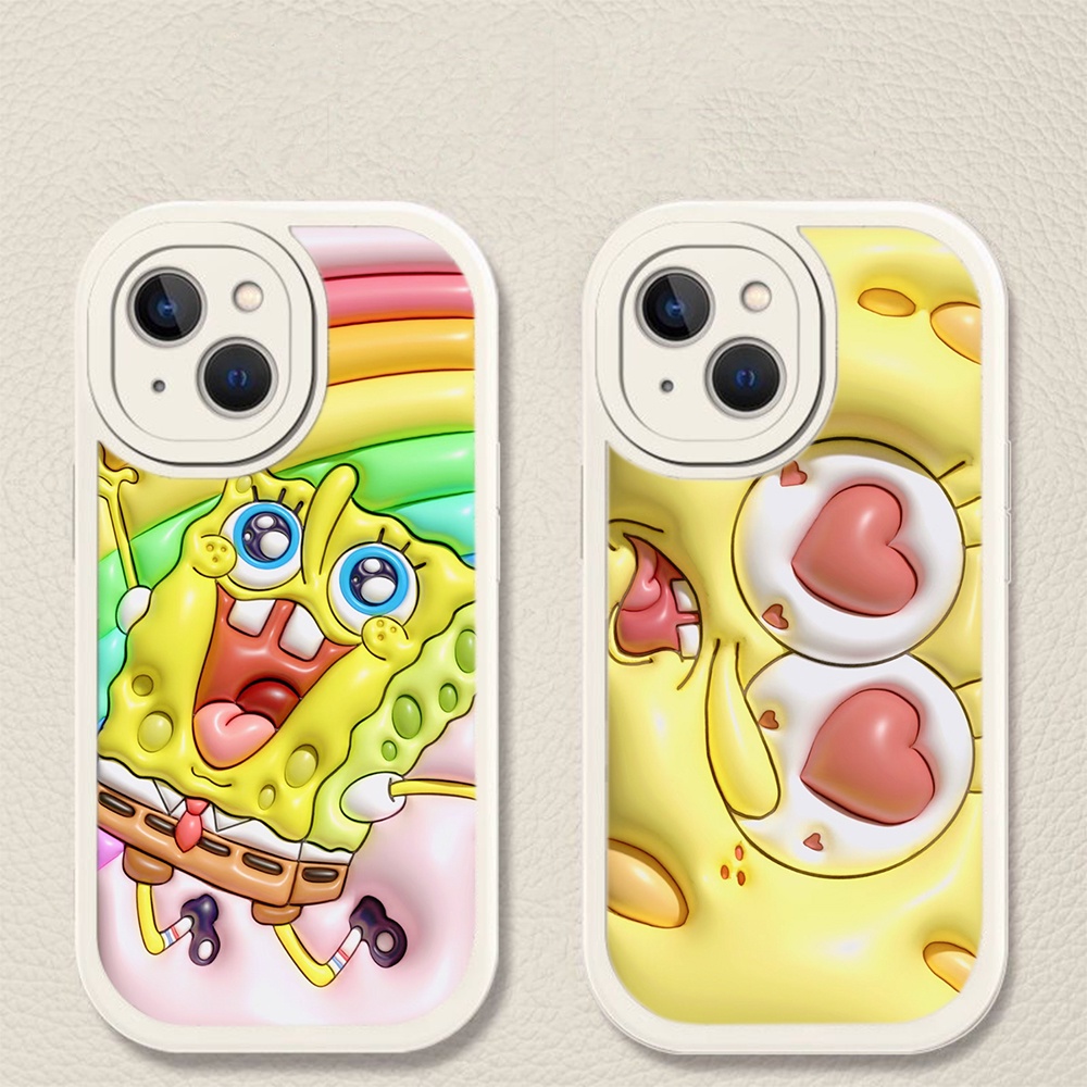 Ốp Điện Thoại Silicon Dẻo Hình spongebob lp36 Cho iphone 14 plus 15 pro max iphone 14 plus 15 pro max