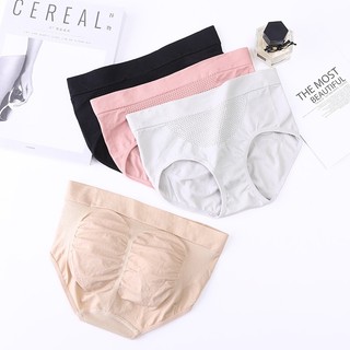 Quần lót nữ cotton cạp vừa - Quần chip nữ viền sọc, đáy may không cộm