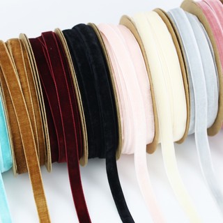 (Cuộn 10m / Cuộn) Ruy Băng Nhung Cao Cấp 1Cm Thắt Nơ Trang Trí Hộp Quà Tặng