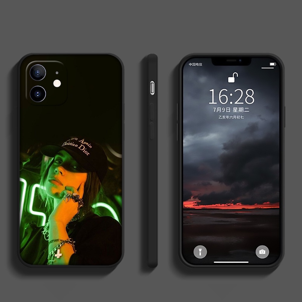 Ốp Điện Thoại Silicon Mềm Hình billie eilish Cho iphone 14 plus pro max gf7