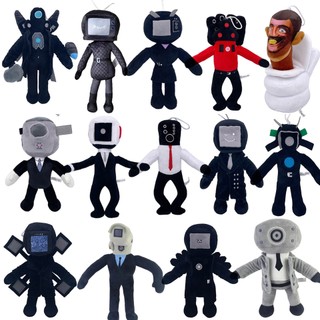✨Skibidi Toilet✨30cm Skibidi Toilet Plush Toy UFO Monitor TV Stuffed Dolls Prank Game Props Funny Present Gift