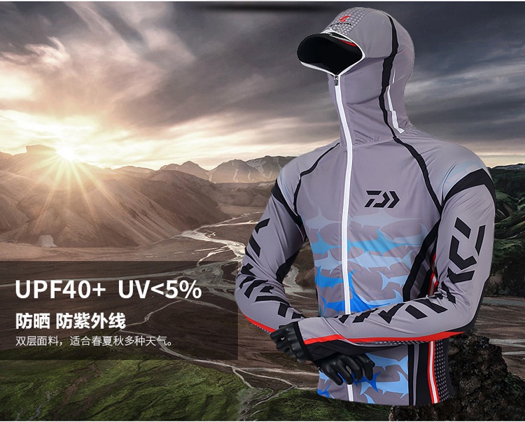 Mới Áo Khoác Câu Cá Chống Tia uv Có Mũ Trùm Phối Khóa Kéo Có size Lớn s-6xl Dành Cho Nam Giới