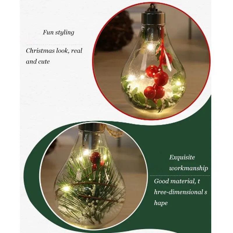 Bóng Đèn led Trong Suốt Dùng Trang Trí Cây Thông Giáng Sinh