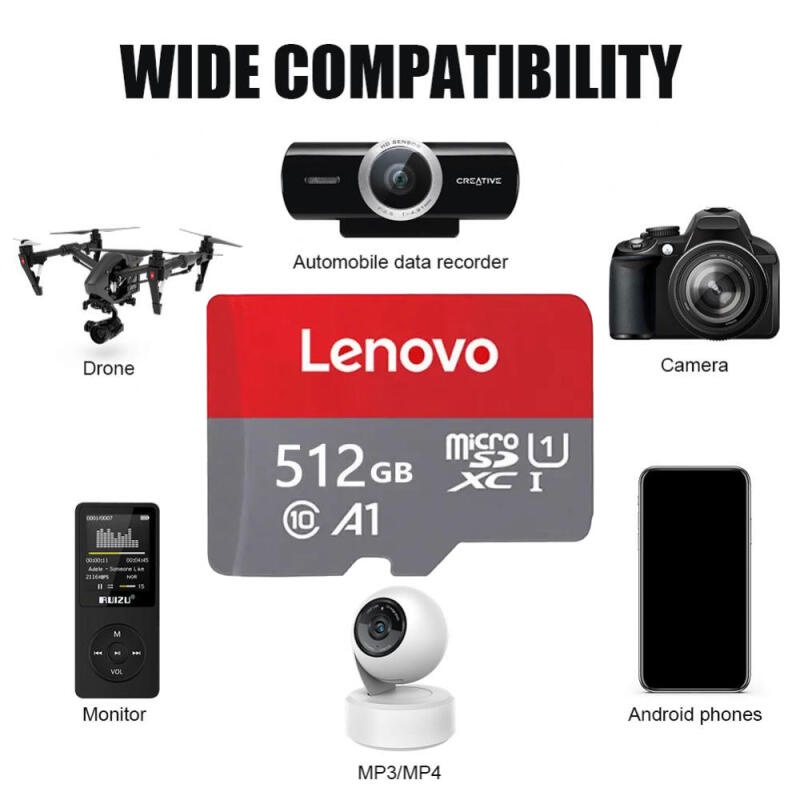 LENOVO Thẻ Nhớ 512gb a2 u3 class10 mini sd 512gb 256gb tf 128gb Cho Điện Thoại / Máy Tính