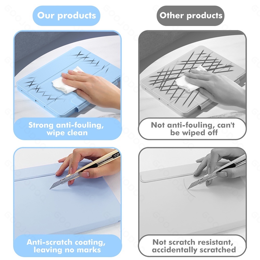 Bao da máy tính bảng goojodoq có giá đỡ nam châm xoay 360 độ cho iPad pro 11 air5 air4 gen10 10.9 gen9 8 7 10.2