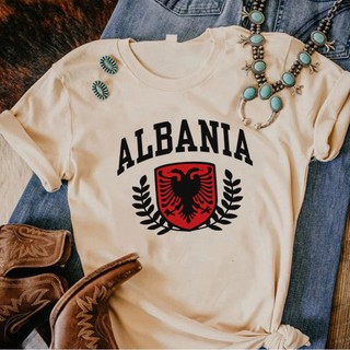 Albania Áo Thun Nữ In Hình Y2K