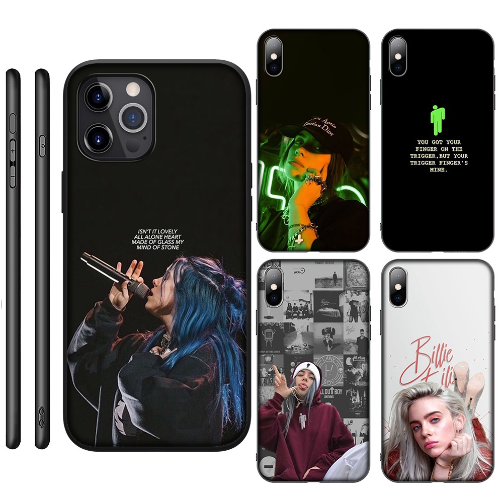 Ốp Điện Thoại Silicon Mềm Hình billie eilish Cho iphone 12 11 pro x xs max mini gf7