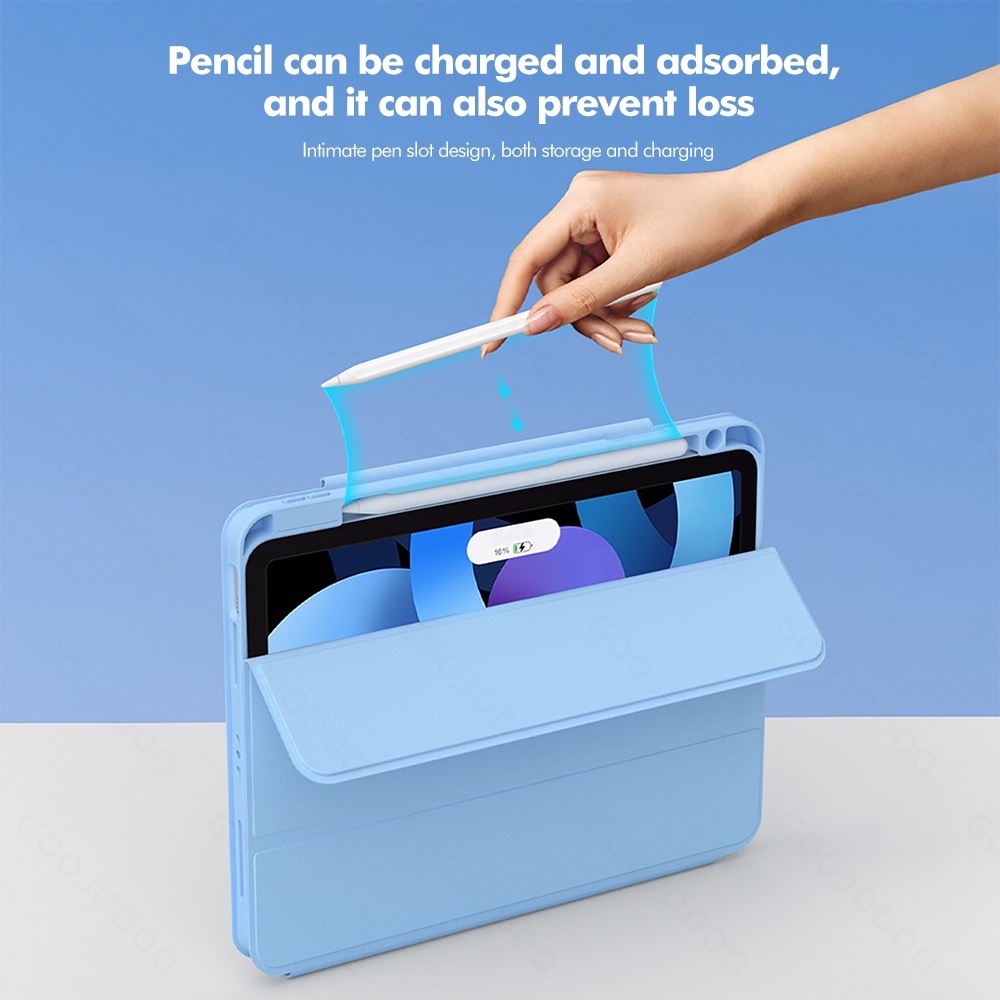 Bao da máy tính bảng goojodoq có giá đỡ nam châm xoay 360 độ cho iPad pro 11 air5 air4 gen10 10.9 gen9 8 7 10.2