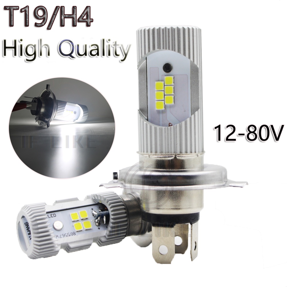 Đèn Pha led 6500k h6 px15d H4 12v-80v Ánh Sáng Trắng Cao Thấp Cho Xe Mô Tô