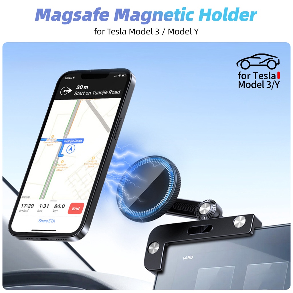 Hdoorlink Giá Đỡ Điện Thoại Từ Tính Gắn Xe Hơi An Toàn Cho i / pho 15 14 pro max mag / samsung xiaomi