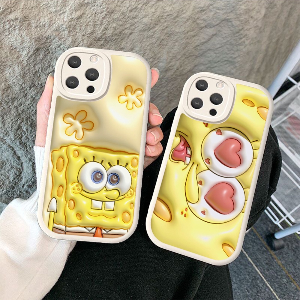 Ốp Điện Thoại Silicon Dẻo Hình spongebob lp36 Cho iphone 14 plus 15 pro max iphone 14 plus 15 pro max