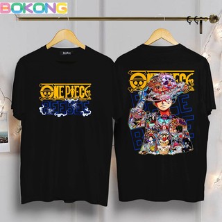 Áo thun unisex tay ngắn in hình luffy beebee