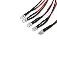 Set 10 Đèn led 5mm 24v 12v 3-6v Dây 12v Dài 20cm Đa Dụng Chất Lượng Cao