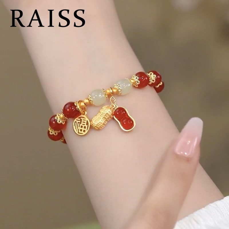 Vòng Tay Hạt Đậu Phộng Phong Cách Trung Hoa Mới 2023