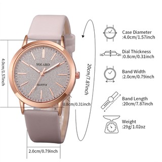 Thời Trang Đồng Hồ quartz Nữ Dây Da