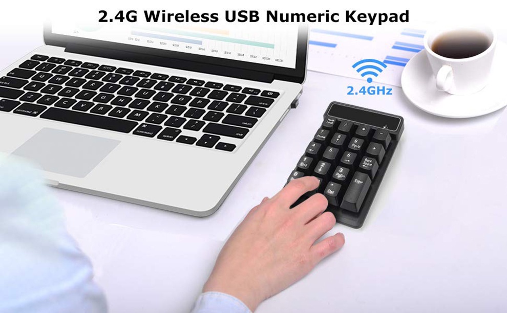 Jomaa Bàn Phím Số 19 Phím Không Dây / Chống Thấm Nước Cho laptop / pc