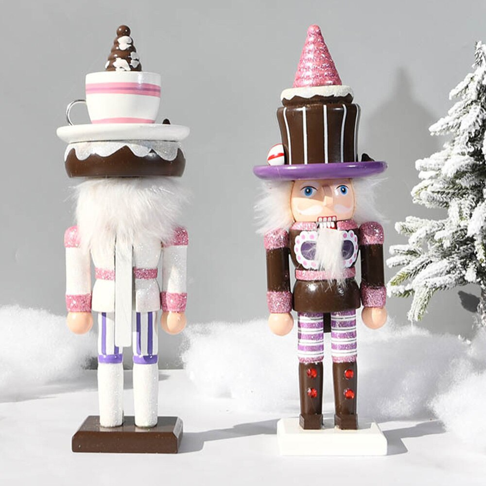 Búp Bê Gỗ Hình Người Lính Ngọt Ngào vintage 25cm Để Bàn Trang Trí Nhà Cửa / Quà Tặng Giáng Sinh